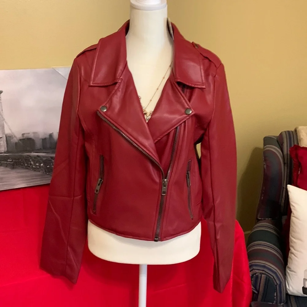 NWT ee:some Leather Jacket - Picture 2 of 7